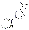 4-(1-TERT-BUTYL-1H-PYRAZOL-4-YL)PYRIMIDINE Struktur