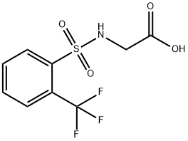 (2-TRIFLUOROMETHYL-BENZENESULFONYLAMINO)-ACETIC ACID Struktur