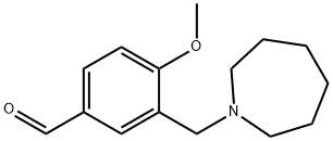 3-AZEPAN-1-YLMETHYL-4-METHOXY-BENZALDEHYDE Struktur