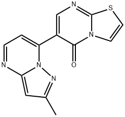 6-(2-METHYLPYRAZOLO[1,5-A]PYRIMIDIN-7-YL)-5H-[1,3]THIAZOLO[3,2-A]PYRIMIDIN-5-ONE Struktur