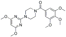 1-(4,6-DIMETHOXYPYRIMIDIN-2-YL)-4-(3,4,5-TRIMETHOXYBENZOYL)PIPERAZINE Struktur