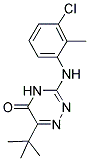 6-TERT-BUTYL-3-(3-CHLORO-2-METHYL-PHENYLAMINO)-4H-[1,2,4]TRIAZIN-5-ONE Struktur