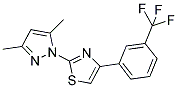 2-(3,5-DIMETHYL-1H-PYRAZOL-1-YL)-4-[3-(TRIFLUOROMETHYL)PHENYL]-1,3-THIAZOLE Struktur