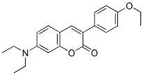 7-DIETHYLAMINO-3(4'-ETHOXYPHENYL)COUMARIN Struktur