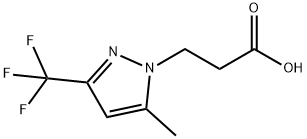 3-(5-METHYL-3-TRIFLUOROMETHYL-PYRAZOL-1-YL)-PROPIONIC ACID Struktur