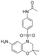 N-[4-(6-AMINO-2,2-DIMETHYL-2,3-DIHYDRO-BENZO[1,4]OXAZINE-4-SULFONYL)-PHENYL]-ACETAMIDE Struktur