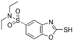 2-MERCAPTO-BENZOOXAZOLE-5-SULFONIC ACID DIETHYLAMIDE Struktur