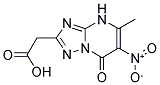 2-(5-METHYL-6-NITRO-7-OXO-4,7-DIHYDRO[1,2,4]TRIAZOLO[1,5-A]PYRIMIDIN-2-YL)ACETIC ACID Struktur