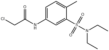 2-CHLORO-N-(3-DIETHYLSULFAMOYL-4-METHYL-PHENYL)-ACETAMIDE Struktur