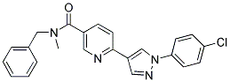 N-BENZYL-6-[1-(4-CHLOROPHENYL)-1H-PYRAZOL-4-YL]-N-METHYLNICOTINAMIDE Struktur