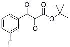 3-(3-FLUORO-PHENYL)-2,3-DIOXO-PROPIONIC ACID TERT-BUTYL ESTER Struktur