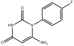 6-AMINO-1-(4-FLUOROPHENYL)PYRIMIDINE-2,4(1H,3H)-DIONE Struktur