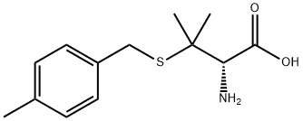 H-BETA,BETA-DIMETHYL-D-CYS(PMEBZL)-OH Struktur