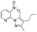 2-(3,5-DIMETHYL-4-PROPYL-1H-PYRAZOL-1-YL)-3-NITROPYRIDINE Struktur