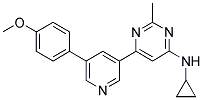 N-CYCLOPROPYL-6-[5-(4-METHOXYPHENYL)PYRIDIN-3-YL]-2-METHYLPYRIMIDIN-4-AMINE Struktur