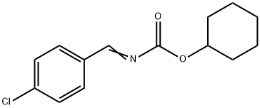 (4-CHLORO-BENZYLIDENE)-CARBAMIC ACID CYCLOHEXYL ESTER Struktur