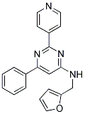 N-(2-FURYLMETHYL)-6-PHENYL-2-PYRIDIN-4-YLPYRIMIDIN-4-AMINE Struktur