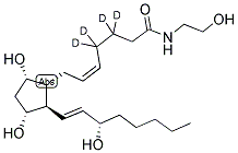 N-(2-HYDROXYETHYL)-9ALPHA, 11ALPHA, 15S-TRIHYDROXY-PROSTA-5Z, 13E-DIEN-1-AMIDE-3,3,4,4-D4 Struktur