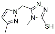 4-METHYL-5-(3-METHYL-PYRAZOL-1-YLMETHYL)-4H-[1,2,4]TRIAZOLE-3-THIOL Struktur