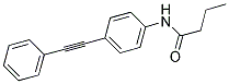 N-[4-(2-PHENYLETHYNYL)PHENYL]BUTANAMIDE Struktur