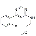 6-(2-FLUOROPHENYL)-N-(2-METHOXYETHYL)-2-METHYLPYRIMIDIN-4-AMINE Struktur