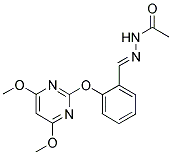 N-[1-AZA-2-[2-[(4,6-DIMETHOXYPYRIMIDIN-2-YL)OXY]PHENYL]ETHENYL]ACETAMIDE Struktur