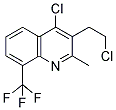 4-CHLORO-3-(2-CHLOROETHYL)-2-METHYL-8-(TRIFLUOROMETHYL)QUINOLINE Struktur