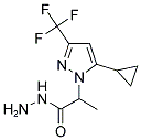 2-(5-CYCLOPROPYL-3-TRIFLUOROMETHYL-PYRAZOL-1-YL)-PROPIONIC ACID HYDRAZIDE Struktur