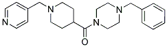 1-BENZYL-4-[(1-(4-PYRIDINYLMETHYL)PIPERIDIN-4-YL)CARBONYL]PIPERAZINE Struktur