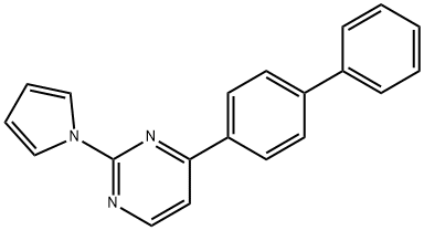 4-[1,1'-BIPHENYL]-4-YL-2-(1H-PYRROL-1-YL)PYRIMIDINE Struktur