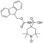 FMOC-2,2,6,6-TETRAMETHYLPIPERIDINE-N-OXYL-4-AMINO-4-CARBOXYLIC ACID Struktur