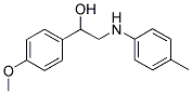 1-(4-METHOXY-PHENYL)-2-P-TOLYLAMINO-ETHANOL Struktur