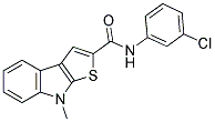 N-(3-CHLOROPHENYL)-8-METHYL-8H-THIENO[2,3-B]INDOLE-2-CARBOXAMIDE Struktur