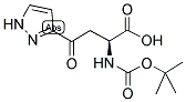 (S)-2-TERT-BUTOXYCARBONYLAMINO-4-OXO-4-(1H-PYRAZOL-3-YL)-BUTYRIC ACID Struktur