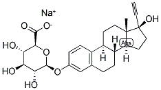 1,3,5(10)-ESTRATRIEN-17-ALPHA-ETHYNYL-3,17-BETA-DIOL 3-GLUCOSIDURONATE, SODIUM SALT Struktur