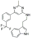 N-[2-(1H-INDOL-3-YL)ETHYL]-2-METHYL-6-[3-(TRIFLUOROMETHYL)PHENYL]PYRIMIDIN-4-AMINE Struktur