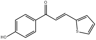 1-(4-HYDROXYPHENYL)-3-(2-THIENYL)-2-PROPEN-1-ONE Struktur