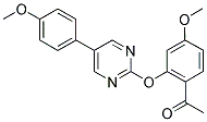 1-(4-METHOXY-2-([5-(4-METHOXYPHENYL)PYRIMIDIN-2-YL]OXY)PHENYL)ETHANONE Struktur