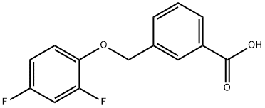 3-(2,4-DIFLUORO-PHENOXYMETHYL)-BENZOIC ACID Struktur