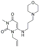 1-ALLYL-3-METHYL-6-[(3-MORPHOLIN-4-YLPROPYL)AMINO]PYRIMIDINE-2,4(1H,3H)-DIONE Struktur