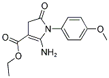 ETHYL 2-AMINO-1-(4-METHOXYPHENYL)-5-OXO-4,5-DIHYDRO-1H-PYRROLE-3-CARBOXYLATE Struktur