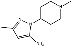 5-METHYL-2-(1-METHYL-PIPERIDIN-4-YL)-2H-PYRAZOL-3-YLAMINE Struktur