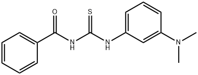 N-BENZOYL-N'-[3-(DIMETHYLAMINO)PHENYL]THIOUREA Struktur