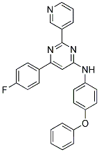 [6-(4-FLUORO-PHENYL)-2-PYRIDIN-3-YL-PYRIMIDIN-4-YL]-(4-PHENOXY-PHENYL)-AMINE Struktur