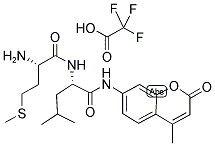 H-MET-LEU-AMC TFA Struktur