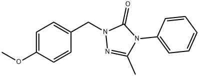 2-(4-METHOXYBENZYL)-5-METHYL-4-PHENYL-2,4-DIHYDRO-3H-1,2,4-TRIAZOL-3-ONE Struktur