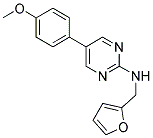 N-(2-FURYLMETHYL)-5-(4-METHOXYPHENYL)PYRIMIDIN-2-AMINE Struktur