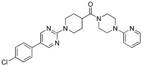 1-[(1-(5-(4-CHLOROPHENYL)PYRIMIDIN-2-YL)PIPERIDIN-4-YL)CARBONYL]-4-(PYRIDIN-2-YL)PIPERAZINE Struktur