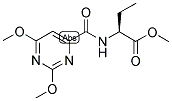 (2S)-2-[[(2,6-DIMETHOXYPYRIMIDIN-4-YL)CARBONYL]AMINO]BUTANOIC ACID, METHYL ESTER Struktur