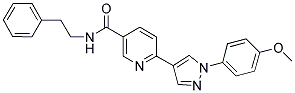 6-[1-(4-METHOXY-PHENYL)-1H-PYRAZOL-4-YL]-N-PHENETHYL-NICOTINAMIDE Struktur